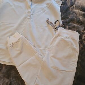 Figs Sky Blue Scrub Set